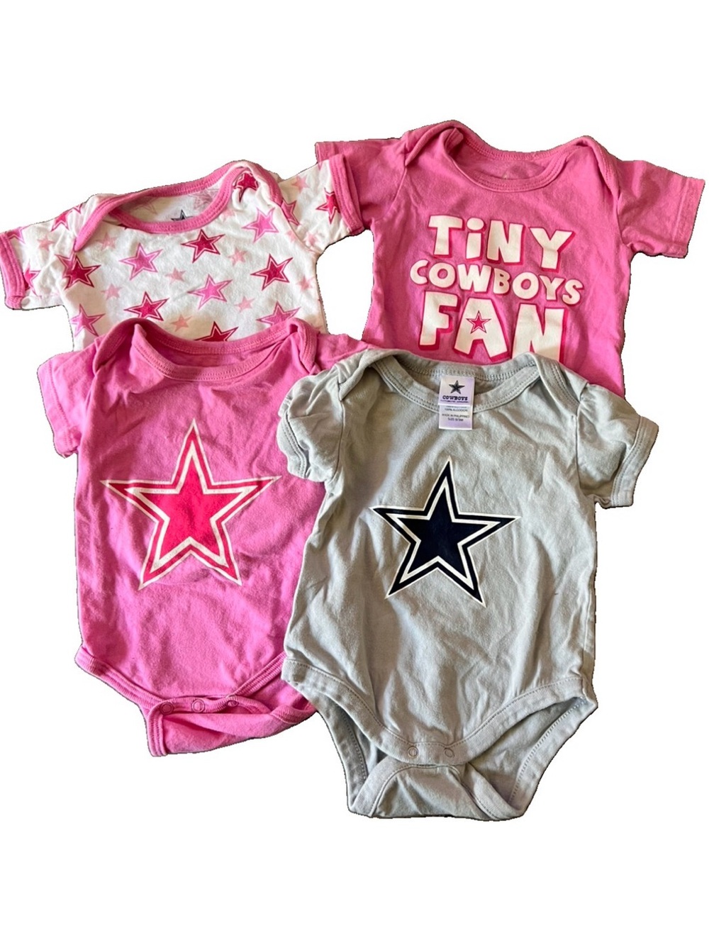 NFL Baby Bodysuits lot of 4 Sz:0-3months #159